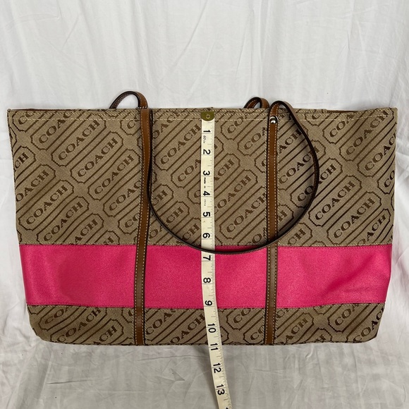 Coach Lozenge Signature Canvas Tote - Picture 3 of 7